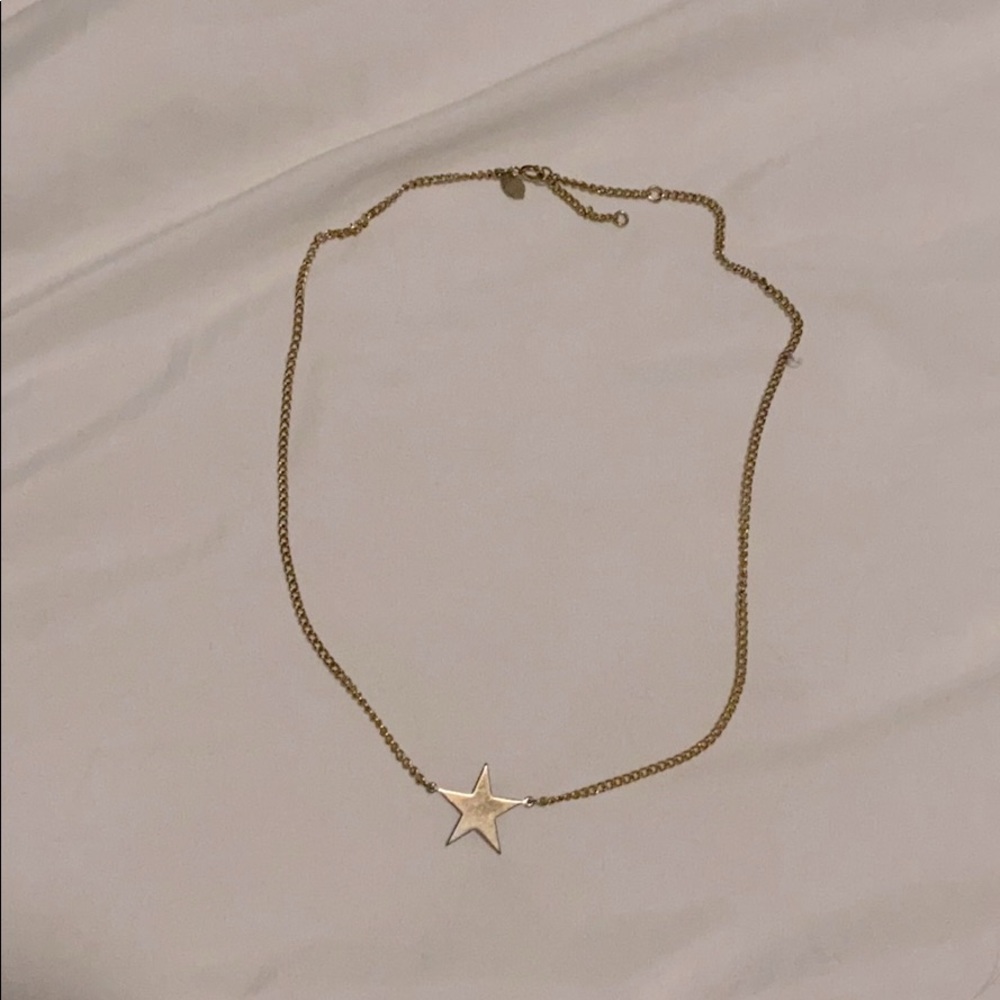 Gold star necklace